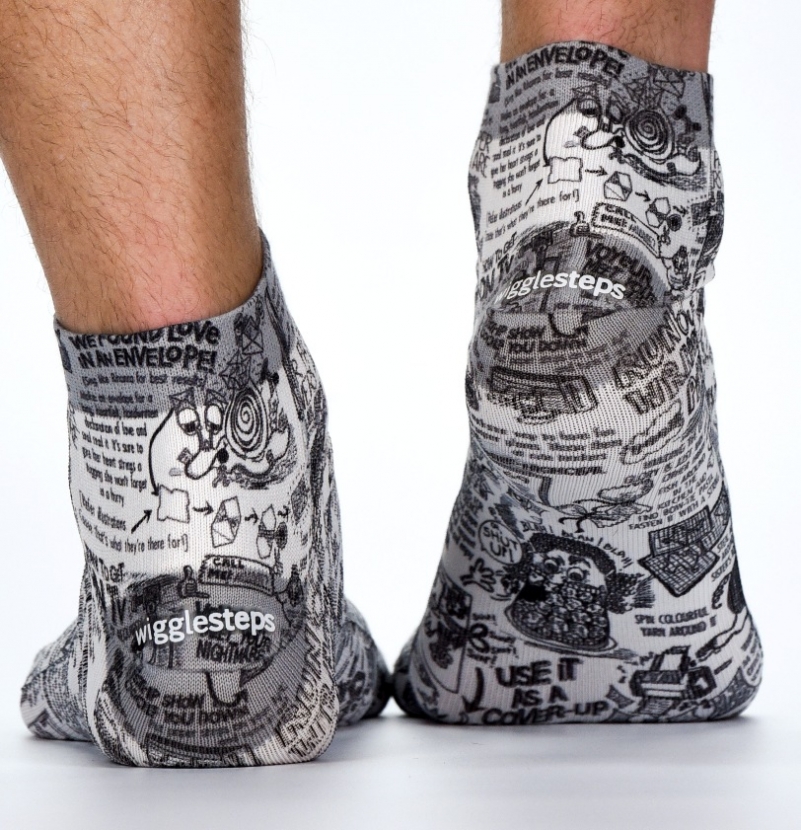 Wigglesteps Herren - Quarter - Style: 02553 - Comic White