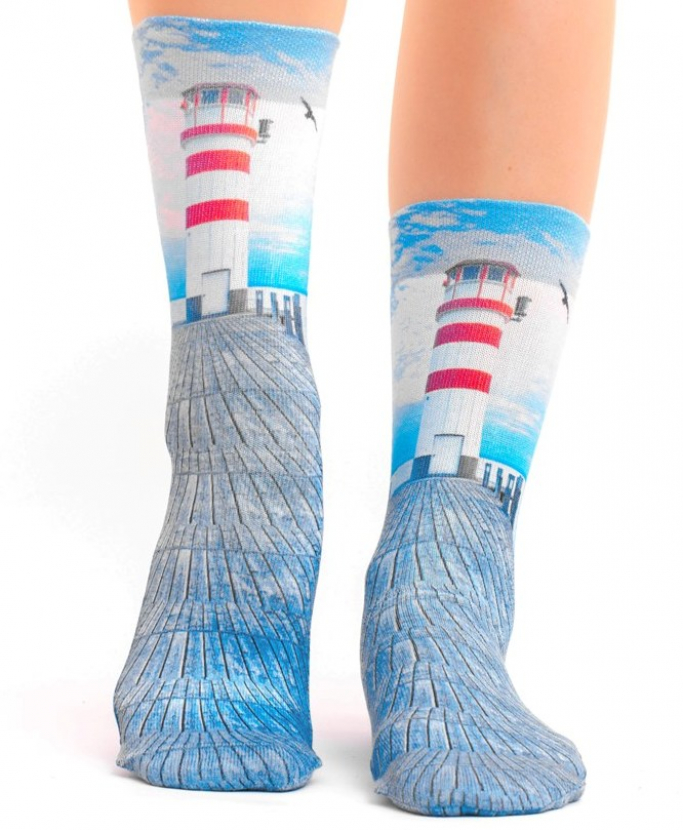 Wigglesteps Damen - Socken - Style: 02924 - Leuchtturm Mole