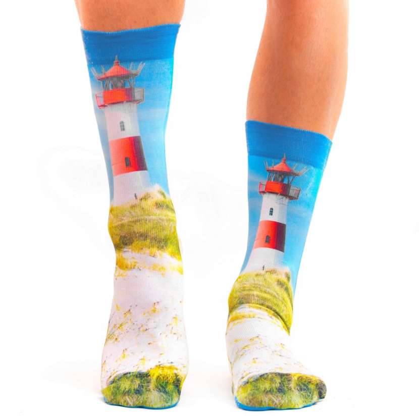 Wigglesteps Herren - Socken - Style: 02955 - Leuchtturm Düne