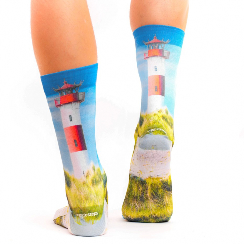 Wigglesteps Herren - Socken - Style: 02955 - Leuchtturm Düne