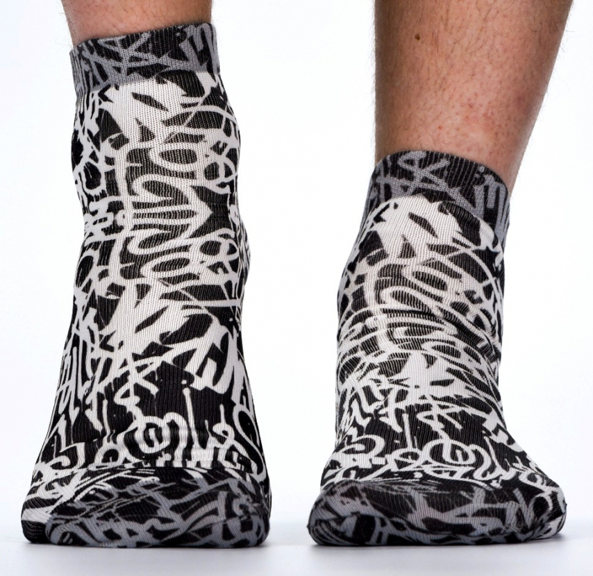 Wigglesteps Herren - Quarter - Style: 02957 - Black+White