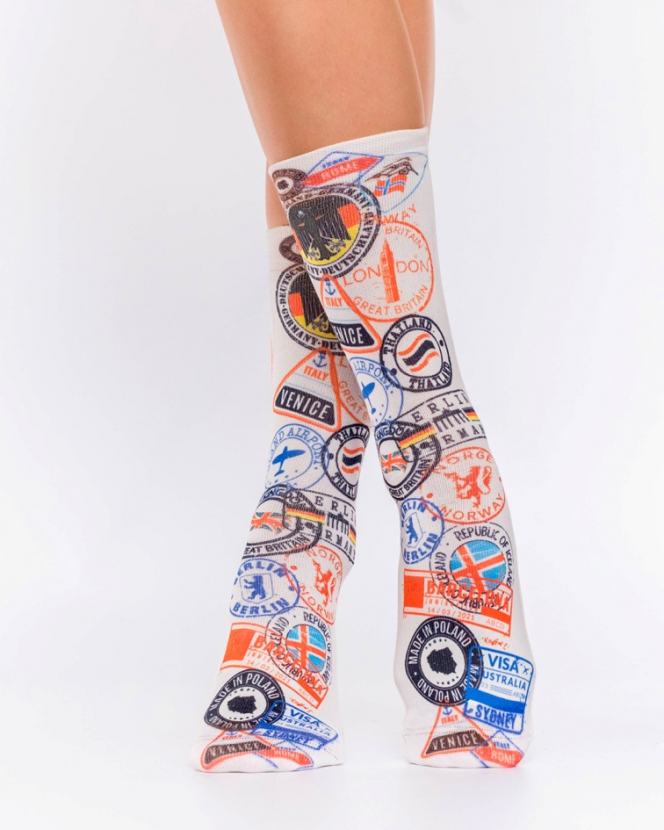 Wigglesteps Damen - Socken - Style: 03093 - Weltreise