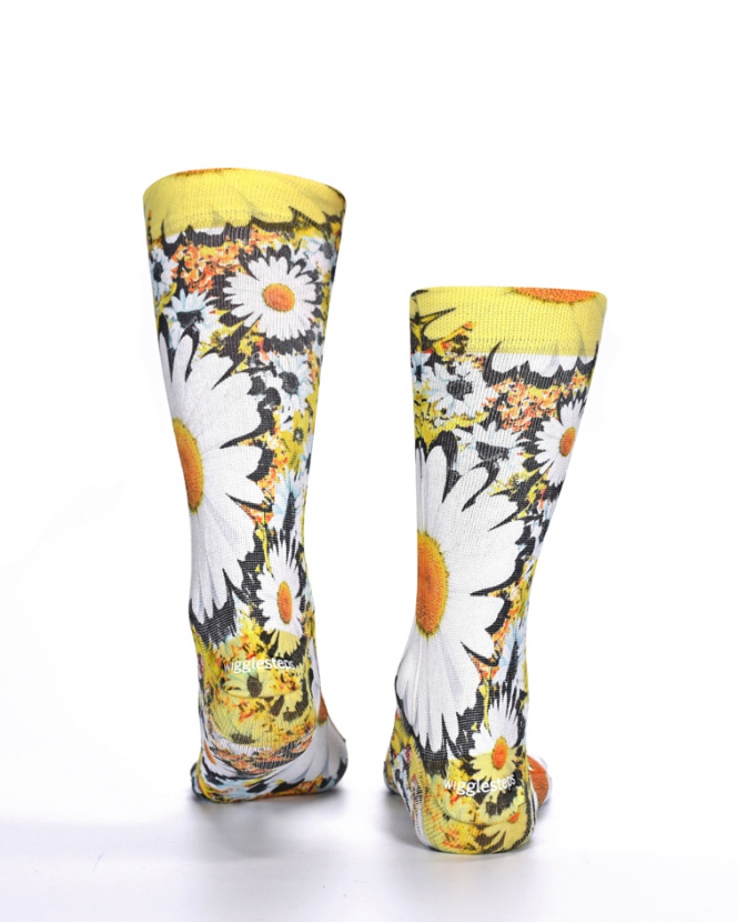 Wigglesteps Damen - Socken - Style: 03403 - Yellow Flowers