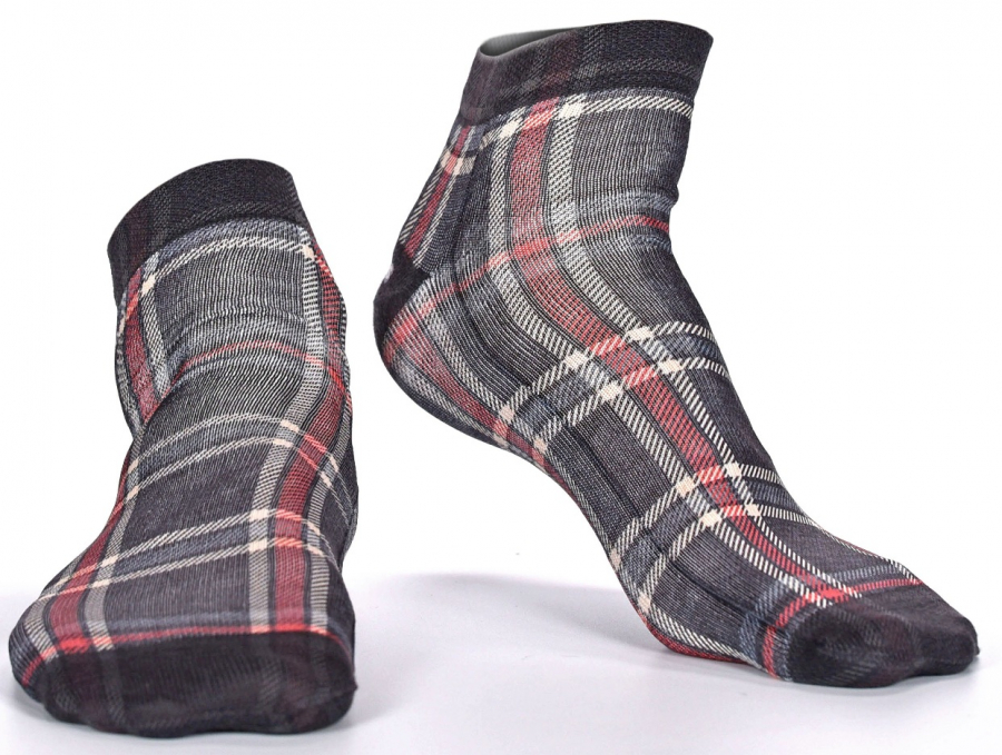 Wigglesteps Herren - Quarter - Style: 03594 - Plaid Black