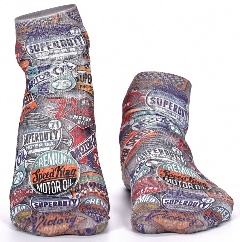 Wigglesteps Herren - Quarter - Style: 03599 - Retro Motor Oil