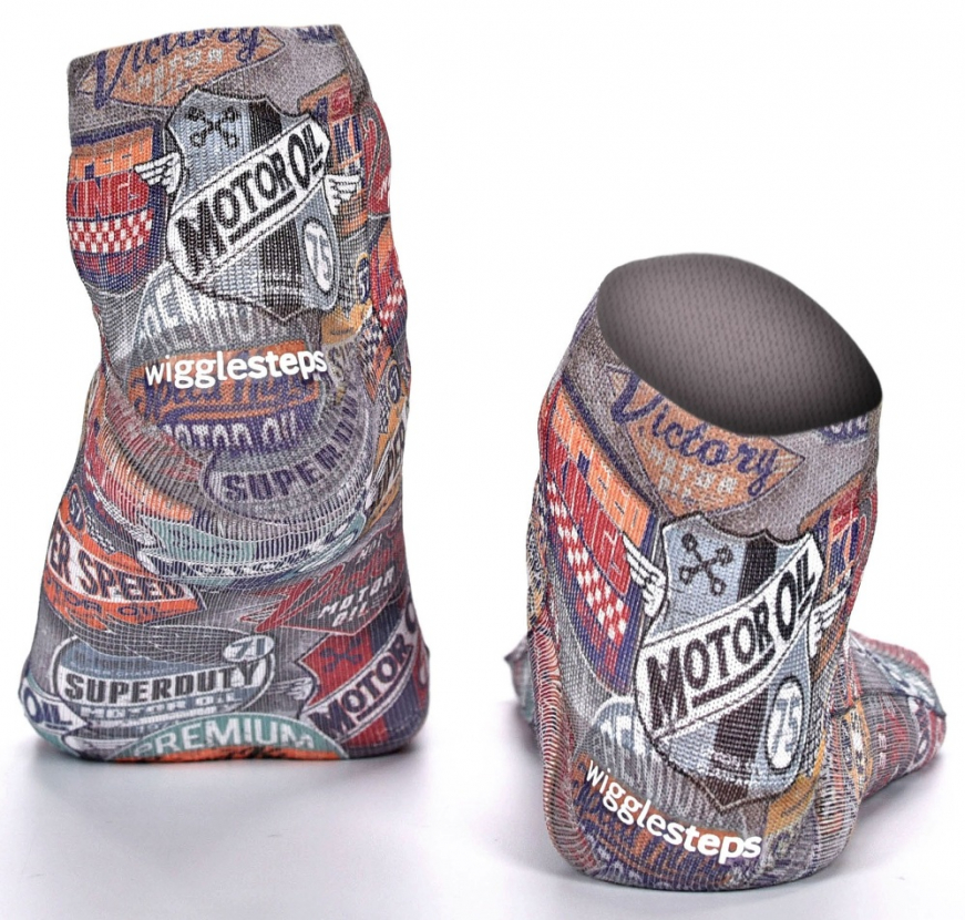 Wigglesteps Herren - Quarter - Style: 03599 - Retro Motor Oil