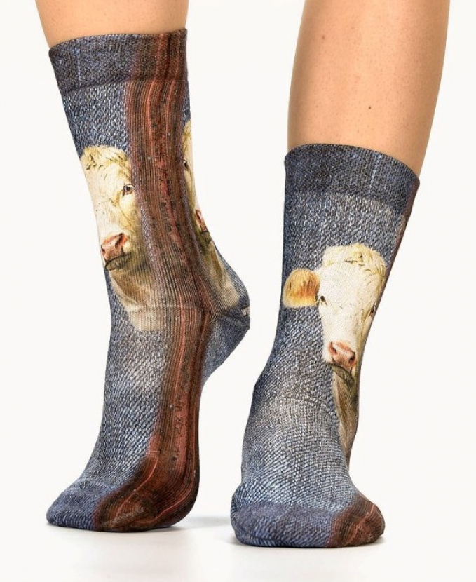 Wigglesteps Damen - Socken - Style: 03724 - Muh Kuh