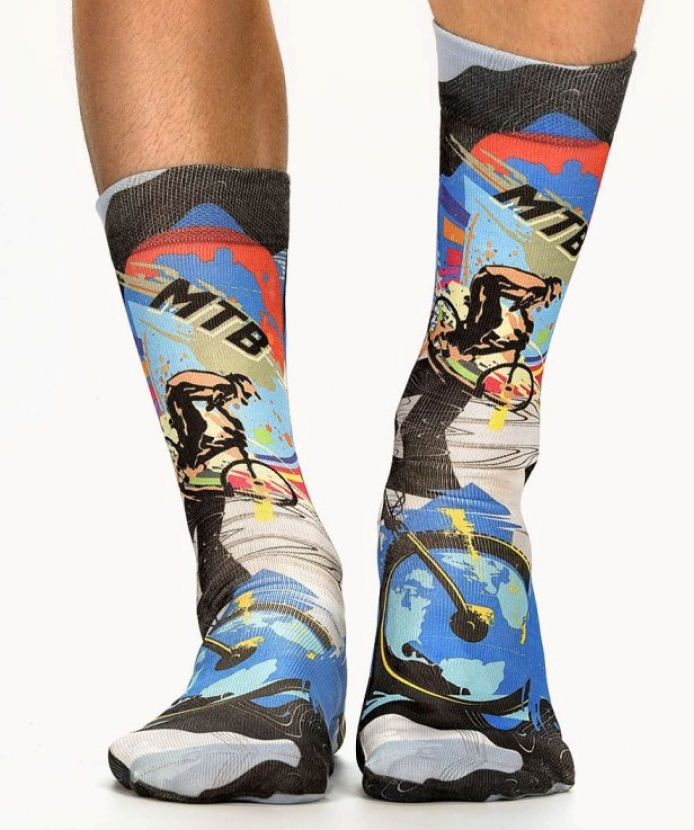 Wigglesteps Herren - Socken - Style: 03766 - Mountainbike