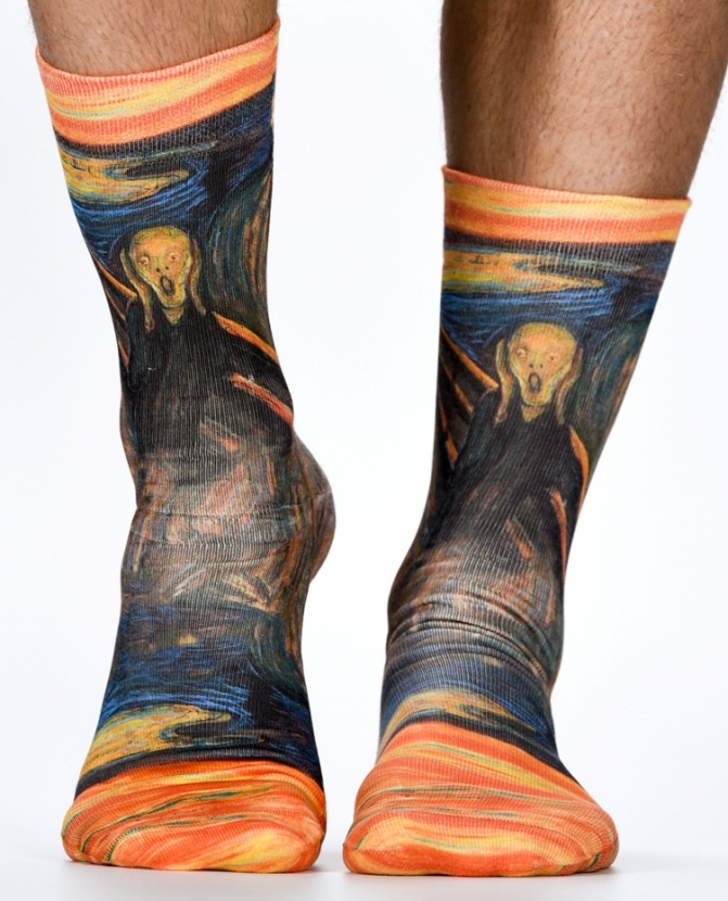 Wigglesteps Herren - Socken - Style: 04024 - Munch - Der Schrei