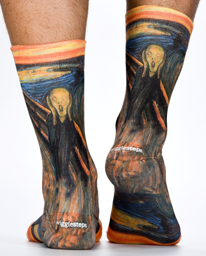 Wigglesteps Herren - Socken - Style: 04024 - Munch - Der Schrei