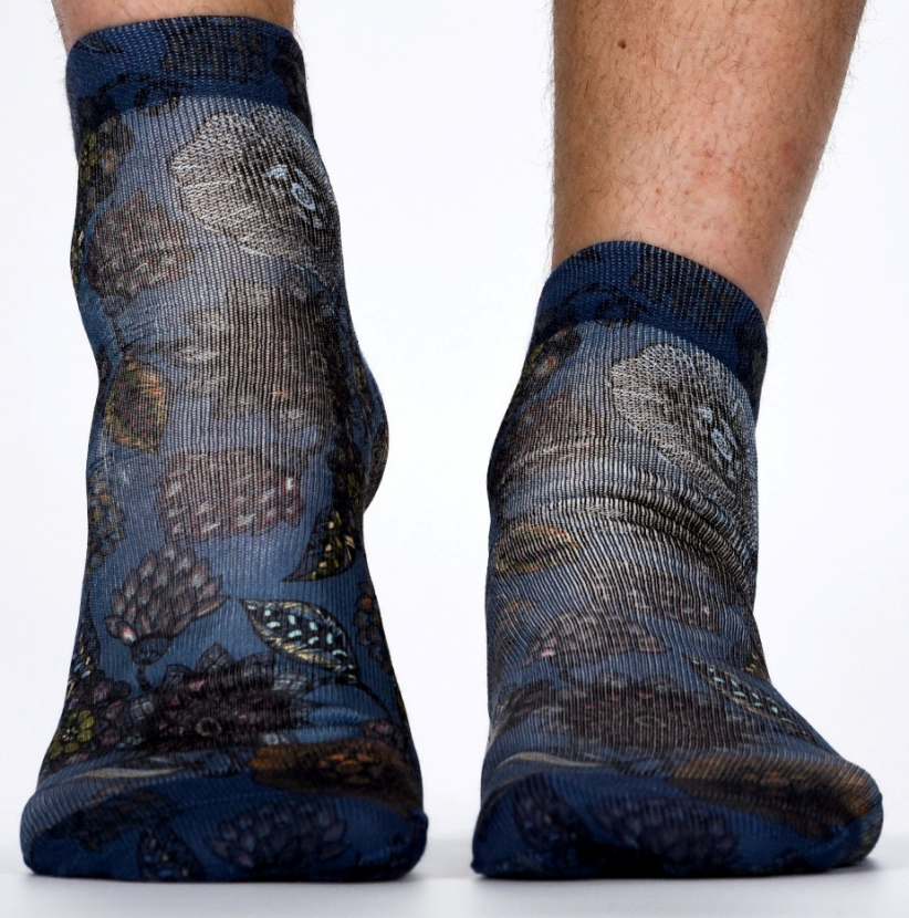 Wigglesteps Herren - Quarter - Style: 04028 - Flower Anthrazit
