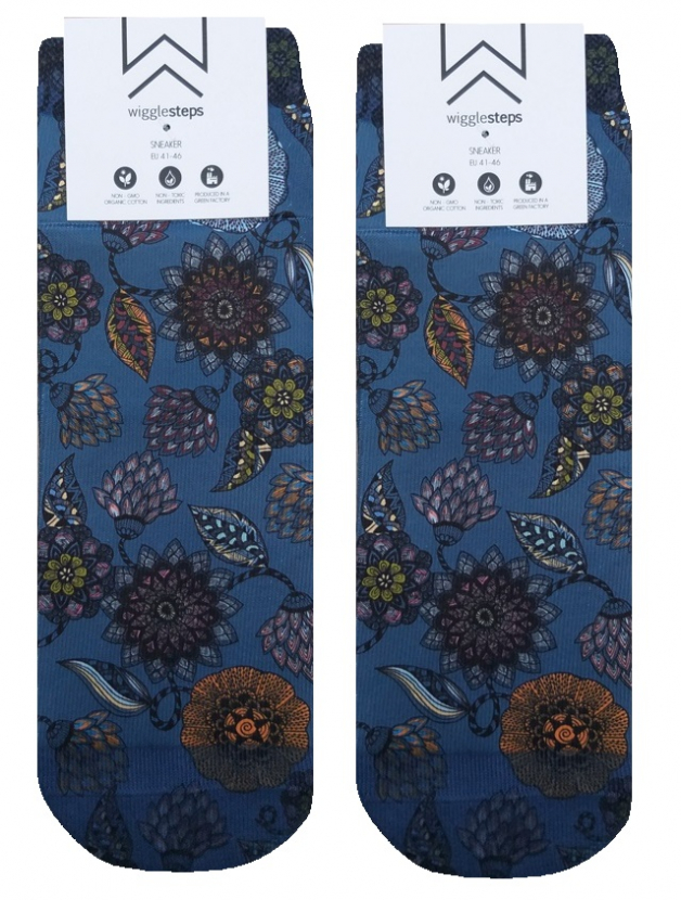 Wigglesteps Herren - Quarter - Style: 04028 - Flower Anthrazit