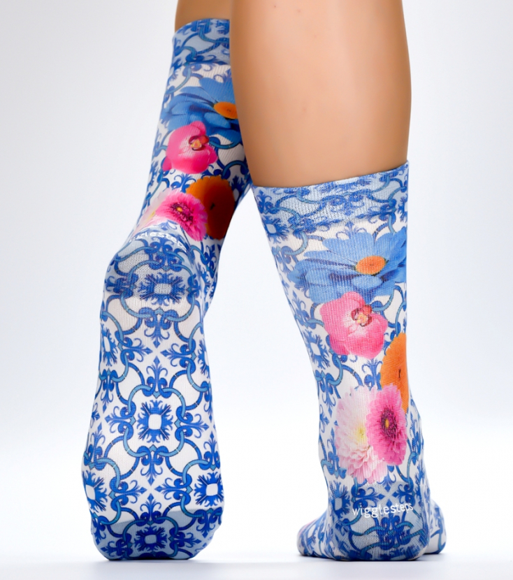 Wigglesteps Damen - Socken - Style: 04066 - Nice Flowers
