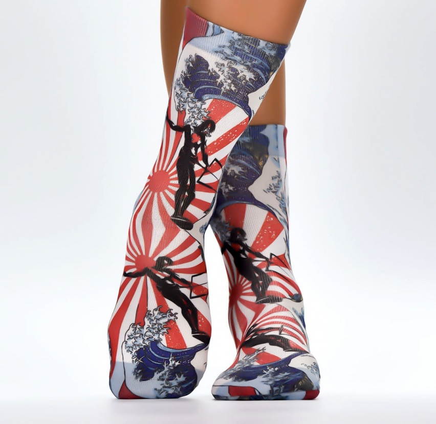 Wigglesteps Damen - Socken - Style: 04115 - Kite Surfer