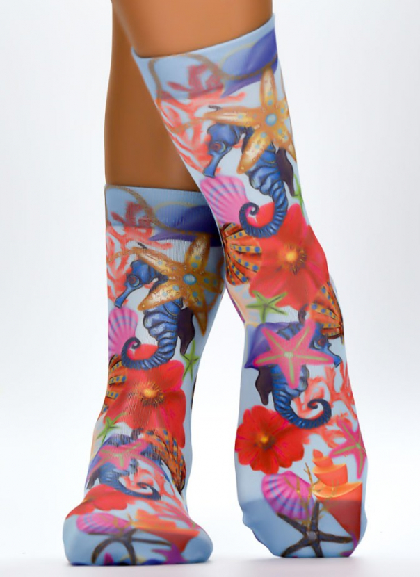 Wigglesteps Damen - Socken - Style: 04291 - Seepferd