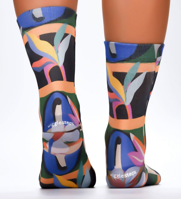 Wigglesteps Damen - Socken - Style: 04296 - Surreal Flowers
