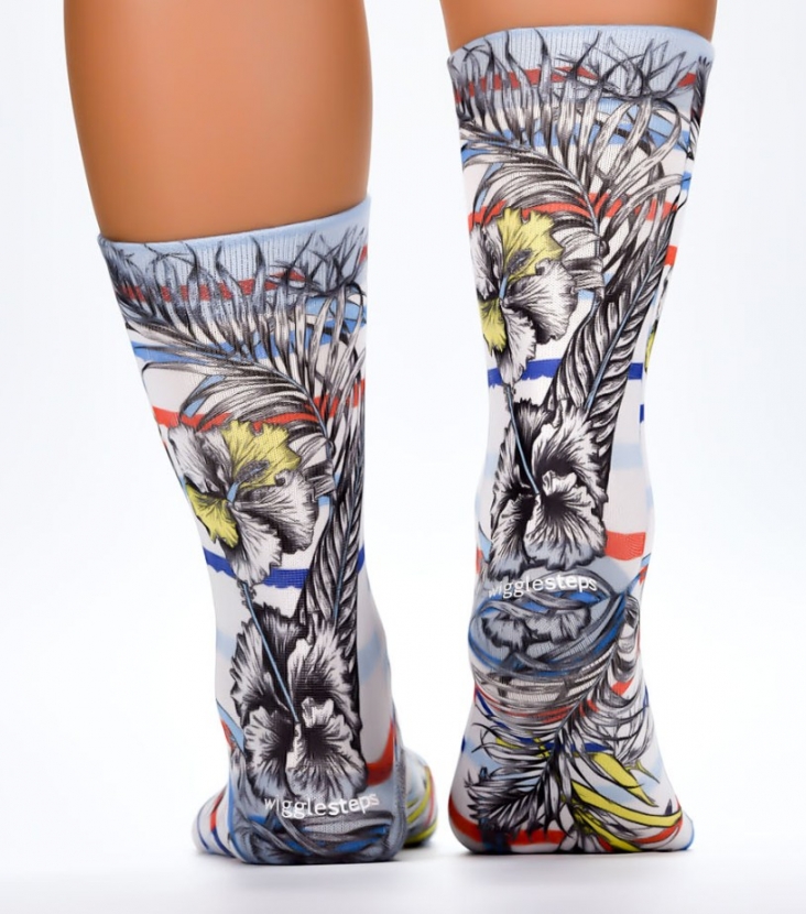 Wigglesteps Damen - Socken - Style: 04305 - Flower Stripe
