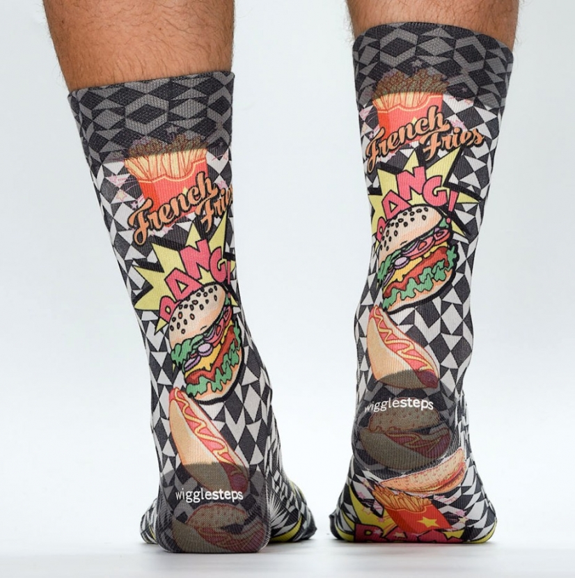 Wigglesteps Herren - Socken - Style: 04370 - Food Bang