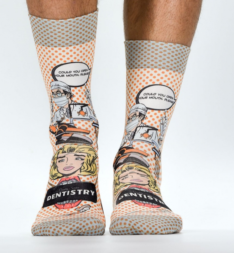 Wigglesteps Herren - Socken - Style: 04385 - Zahnarzt