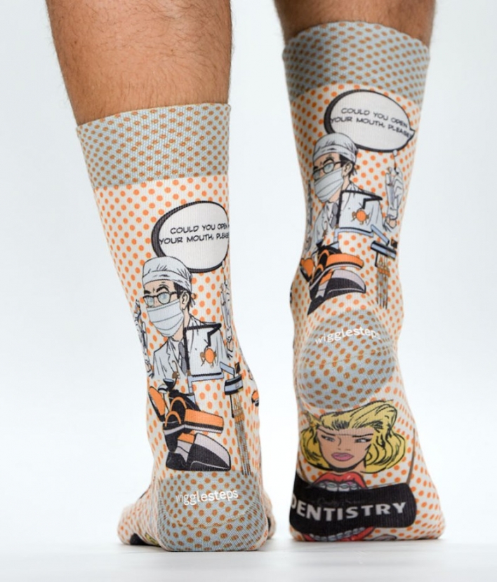 Wigglesteps Herren - Socken - Style: 04385 - Zahnarzt