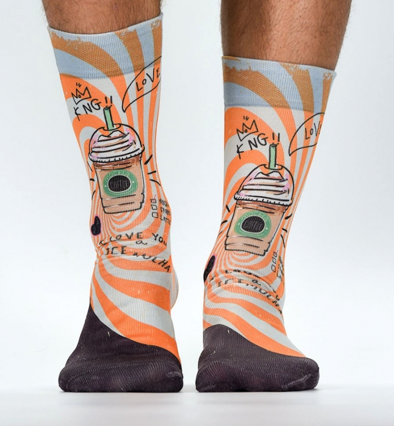 Wigglesteps Herren - Socken - Style: 04392 - Coffee to Go