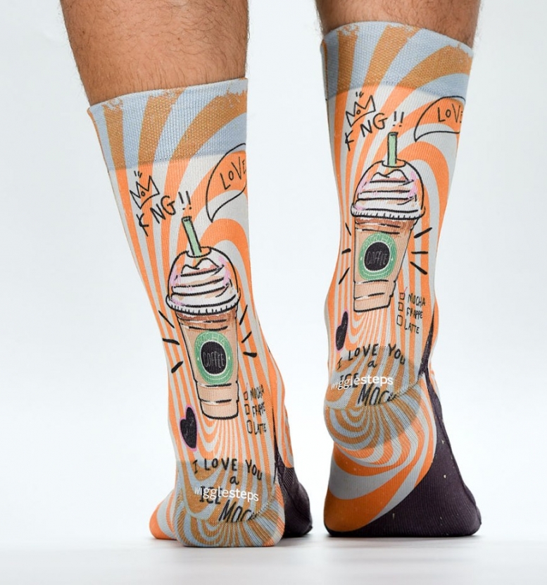 Wigglesteps Herren - Socken - Style: 04392 - Coffee to Go