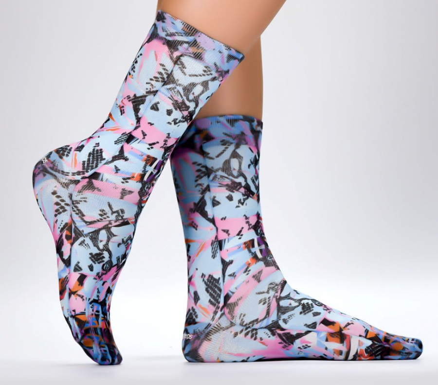 Wigglesteps Damen - Socken - Style: 04511 - Blue Paint Skin