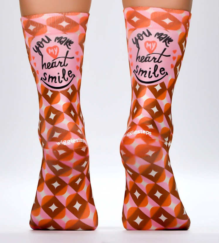 Wigglesteps Damen - Socken - Style: 04524 - Retro Smile