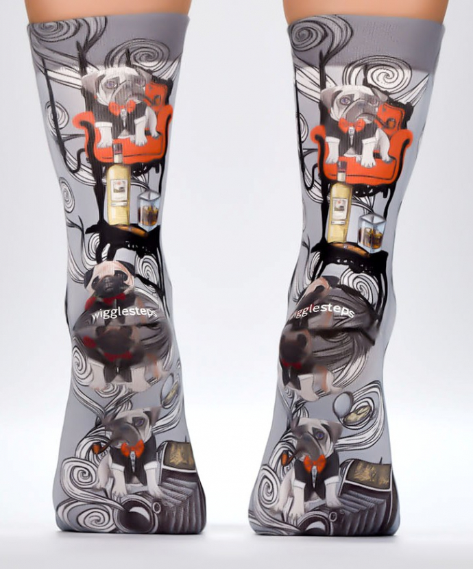 Wigglesteps Damen - Socken - Style: 04534 - Rich Pug