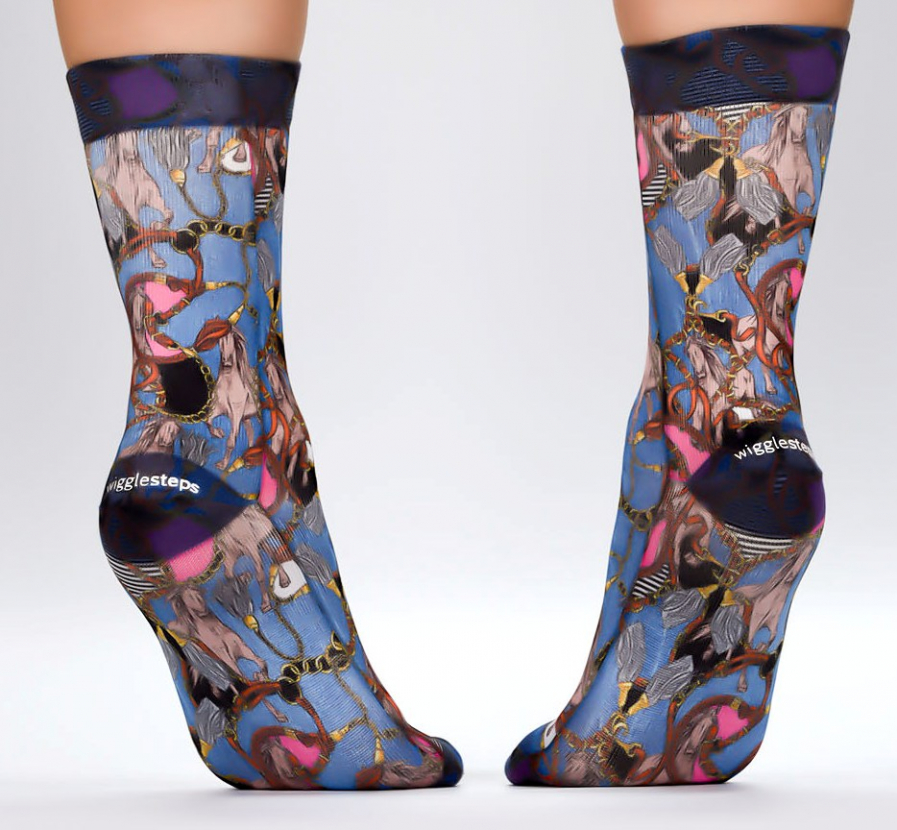 Wigglesteps Damen - Socken - Style: 04535 - Chain Horse