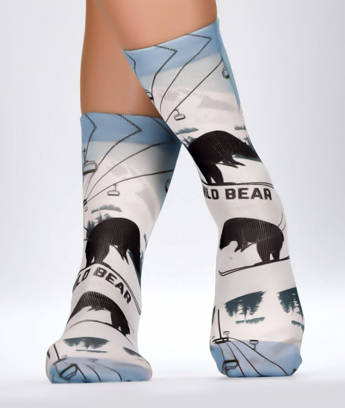 Wigglesteps Damen - Socken - Style: 04537 - Ski Bär