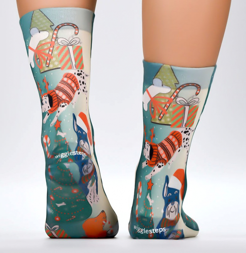 Wigglesteps Damen - Socken - Style: 04547 - X-Mas Dog's II