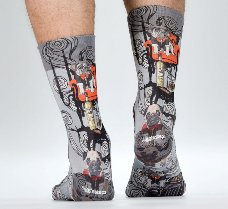 Wigglesteps Herren - Socken - Style: 04553 - Rich Pug