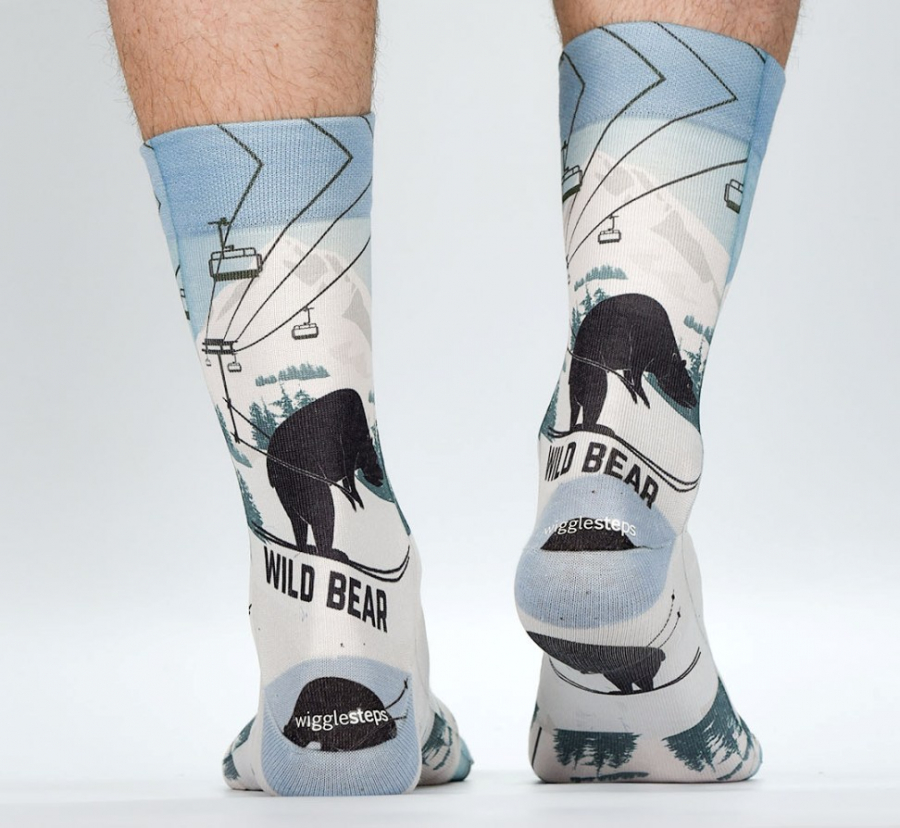 Wigglesteps Herren - Socken - Style: 04554 - Wild Bear