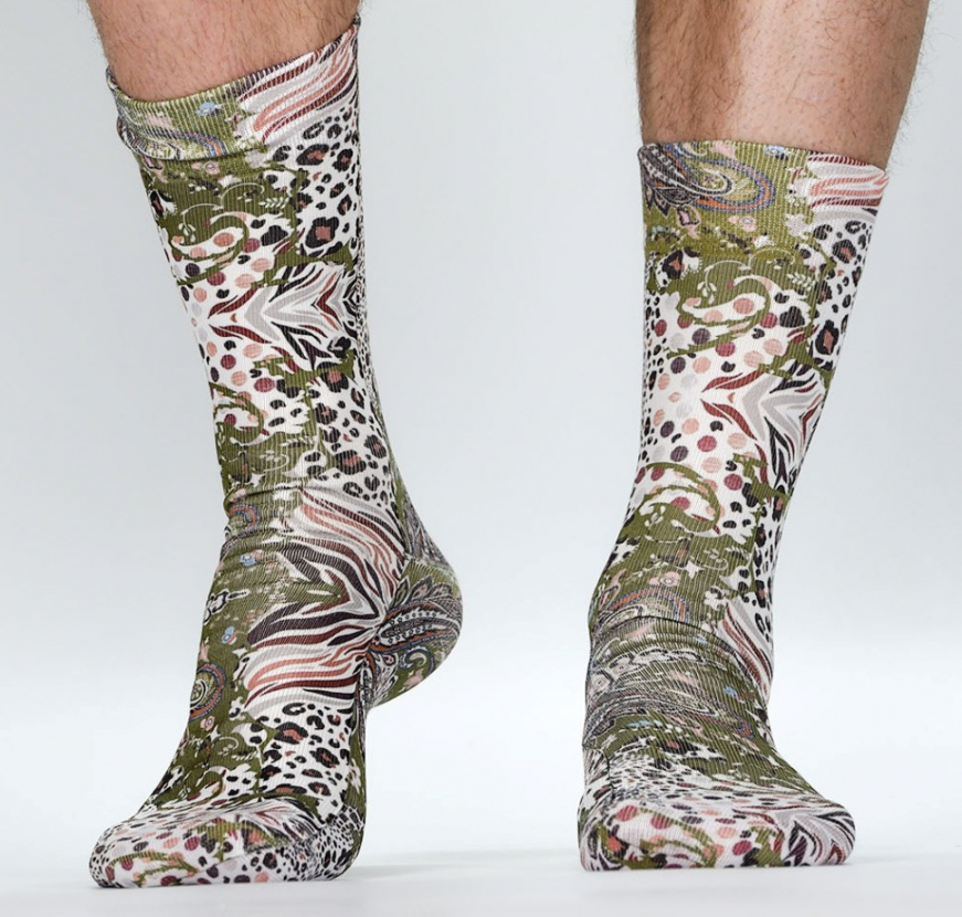 Wigglesteps Herren - Socken - Style: 04606 - Paisley Green