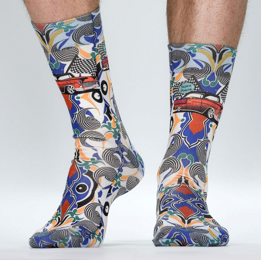 Wigglesteps Herren - Socken - Style: 04607 - Super Power
