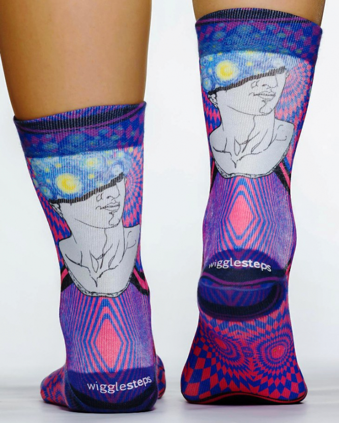 Wigglesteps Damen - Socken - Style: 04773 - Künstlerhirn