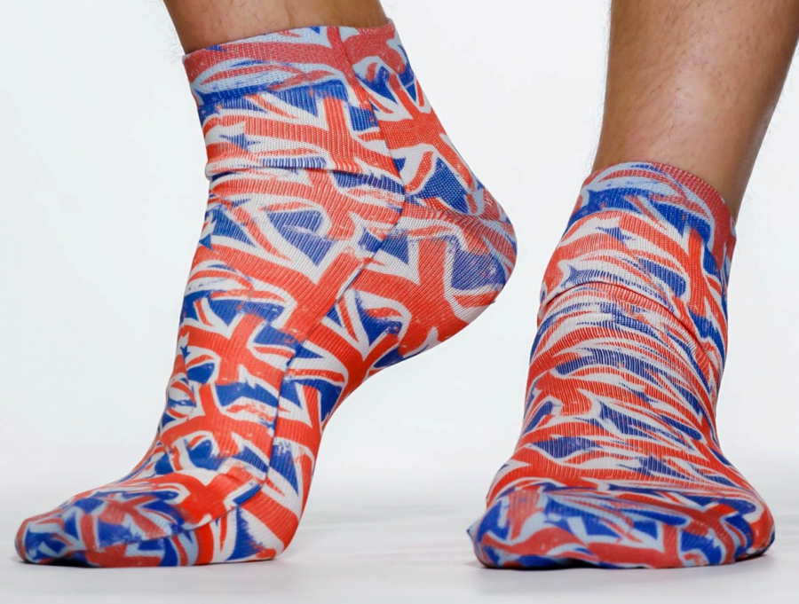 Wigglesteps Herren - Quarter - Style: 04816 - Flag