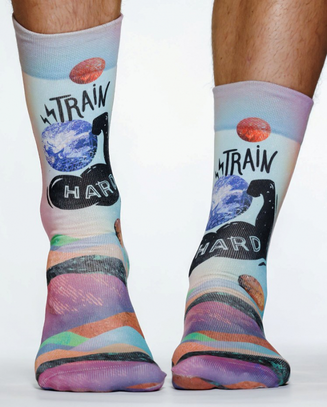 Wigglesteps Herren - Socken - Style: 04822 - Train Hard