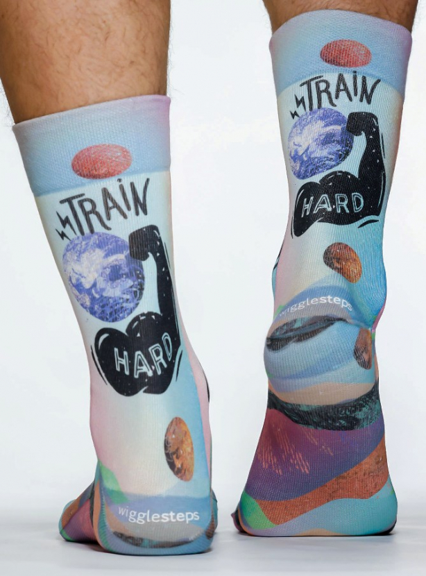 Wigglesteps Herren - Socken - Style: 04822 - Train Hard