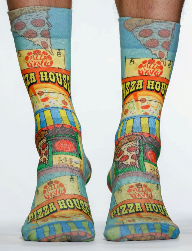 Wigglesteps Herren - Socken - Style: 04831 - Pizza House