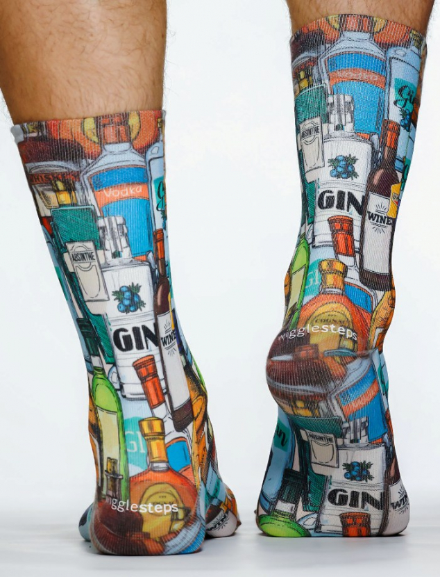 Wigglesteps Herren - Socken - Style: 04834 - noch mehr Alkohol