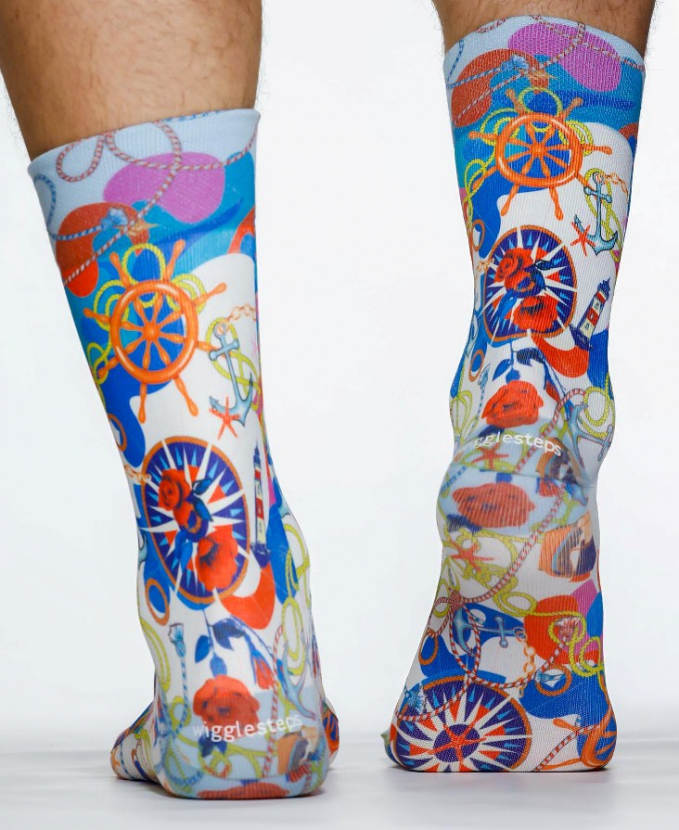 Wigglesteps Herren - Socken - Style: 04852 - Meereszeit