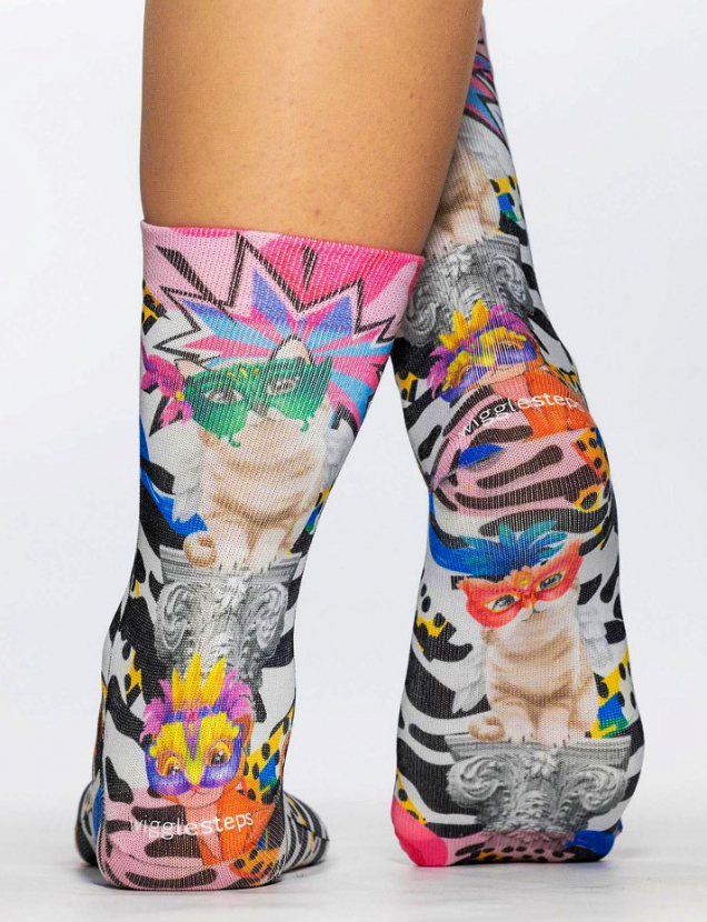 Wigglesteps Damen - Socken - Style: 04906 - Masked Cat