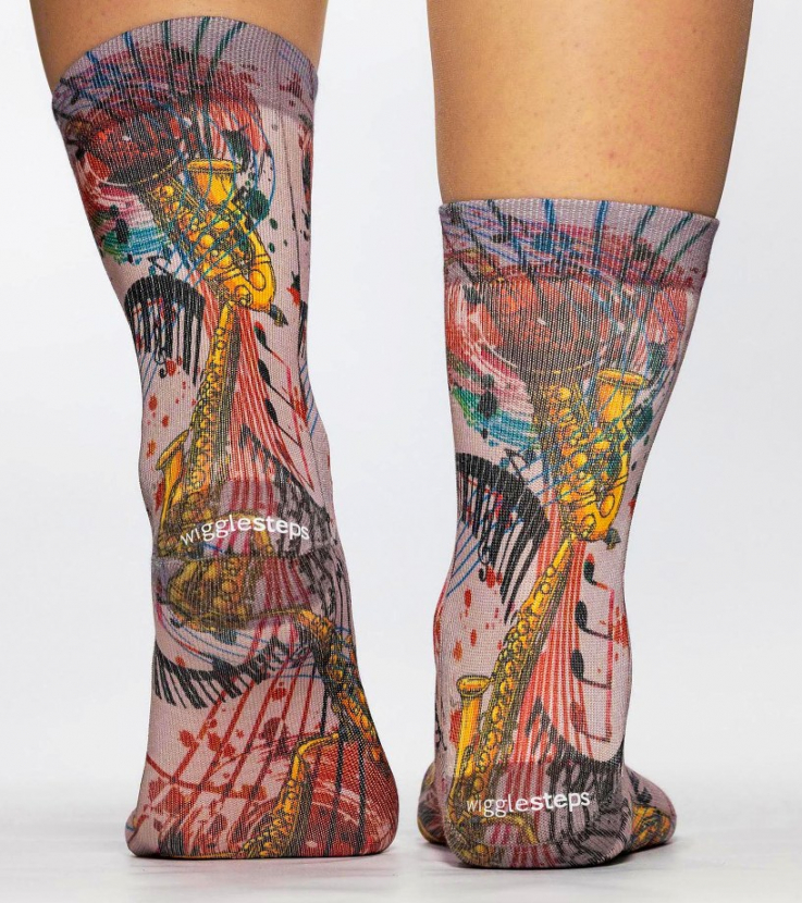 Wigglesteps Damen - Socken - Style: 04913 - Saxophon