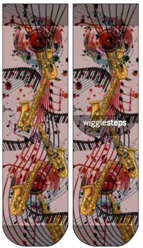 Wigglesteps Damen - Socken - Style: 04913 - Saxophon