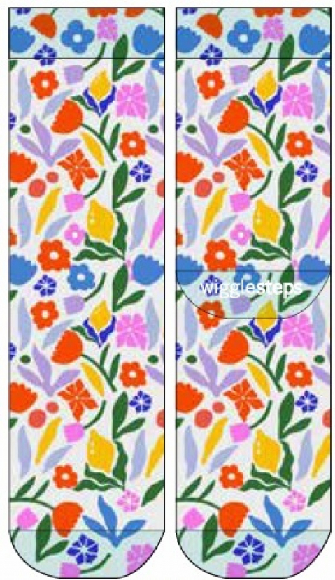 Wigglesteps Damen - Socken - Style: 04963 - Blumenkunst