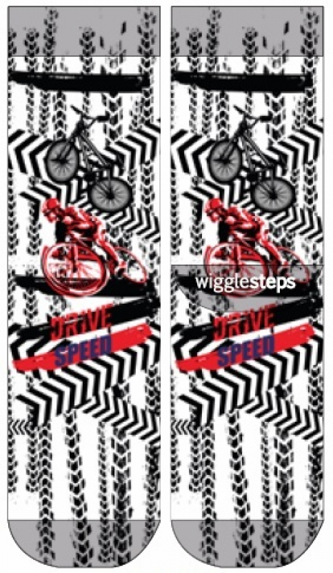 Wigglesteps Herren - Socken - Style: 04977 - Fahrrad