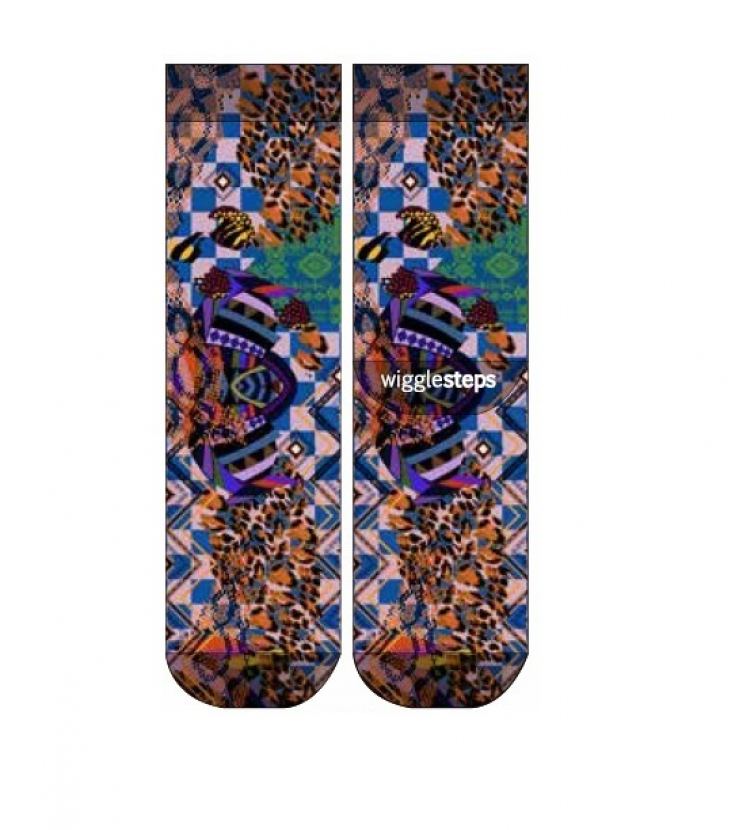 Wigglesteps Herren - Socken - Style: 05000 - Purple Grafikart