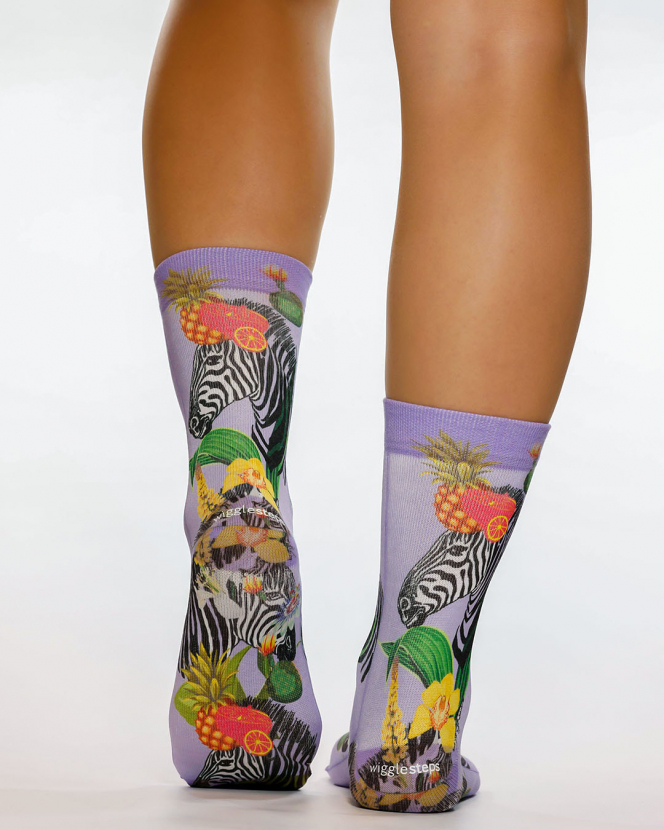 Wigglesteps Damen - Socken - Style: 05156 - Tropical Zebra
